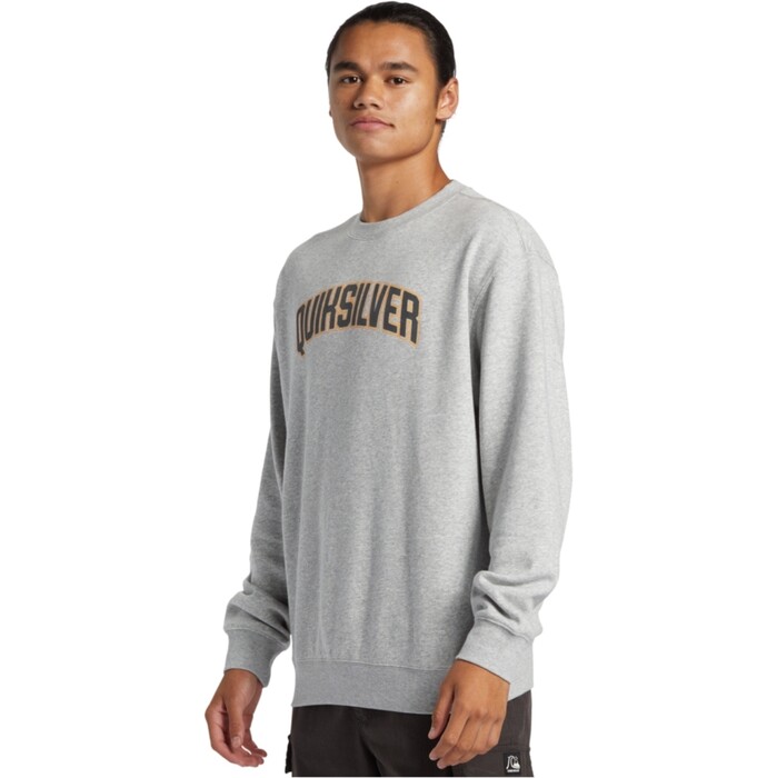 Quiksilver Mnner 2024 Grafik Sweatshirt AQYFT03398 - Light Grey Heather